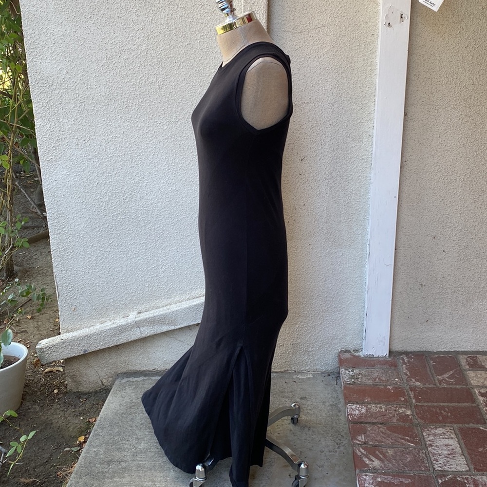 DKNY Pure from Bloomingdale’s black lyocell blend dress w/overlay slits on sides - Picture 5 of 15
